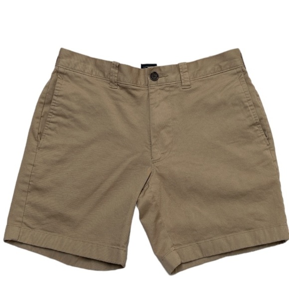 J.Crew factory 7 inch inseam, chino shorts, size 28 camel - Picture 1 of 8
